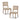 Modern Armless Dining Chair With Cane Back (Set of 2)