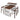 Retro Kitchen Island Set With Chairs, Extendable & Rotating Table, 4 Drawers & Door Cabinets