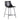 Modern Upholstered Counter Stool With Metal X Base (Set of 2) - Black