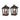 Menifee Lantern With Led Candle, Short (Set of 2) - Bronze