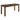 Amarillo - Rectangular Counter Height Dining Table - Rustic Brown