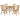 Finley - 5 Piece Dining Set With Round Table And Spindle Back Chairs