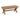 The Bench With Water Hyacinth Seat And Mahogany Base - Brown