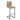 Modern Tech Fabric Bar Stool (Set of 2) With Metal Legs 42.5" Tall For Home Bar & Restaurant - Black / Brown