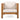 Outdoor Club Chair With Rope Arm And Cushions - Beige / Teak