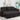 Veronica - Teddy Fleece Reversible Sleeper Sectional Sofa With Storage Chaise - Black