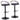 Grotto - Contemporary Adjustable Barstool With Swivel With Rounded T Footrest Elegant Design (Set of 2)