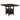 Finley - Square Counter Table With Storage Pedestal Dining Table - Espresso