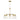 Elegance 5 Lights Linear Arms With Chain Chandelier - Clear / Gold