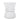 Outdoor Lightweight Concrete End Table With Hourglass Structure - Antique White