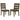 Ladderback Dining Chair (Set of 2) - Brown