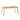 Retro Dining Table With Faux Wood Top