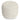 Chantal - Round Pouf - White