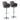 Boyne - Contemporary Adjustable Barstool With Swivel & Rounded T Footrest (Set of 2)