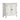 2 Door Buffet Cabinet With Adjustable Shelves - Matte White / Grayish