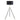 Tripod Drum Shade Floor Lamp With Rotary Switch - Black