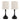 Genie - Contemporary Table Lamp (Set of 2) - Matte Black / Oatmeal