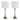 Lenuxe - Contemporary Table Lamp Built In USB Port (Set of 2)