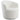 Tempest - Upholstered Barrel Back Swivel Chair - White