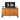 Modern Buffet Cabinet With Storage Space, Retro Style 4 Door Wooden Storage Cabinet, Multifunctional Decorative Cabinet With Geometric Patterns, Suitable For Living Room, Dining Room, Entrance - Orange / Yellow