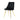 Modern Simple Velvet Dining Chair Set With Gold Metal Legs (Set of 4) - Black