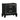 Nightstand With USB Port, Tapered Legs - Black