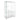 Modern Display Cabinet With LED Lights, Transparent Tempered Glass 2 Door Storage Case With 3 Shelves
