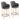 Boyne - Contemporary Fixed Height Counter Stool With Swivel (Set of 2) Round Footrest