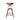 Mid Century Modern Counter Stool With V Shape Frame And Upholstered Seating