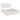 Dennis - Eastern King Storage Panel Bed With Carved Headboard And Built In Drawers - Cream White