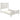 Cortina - 4 Piece Queen Bedroom Set With Ornate Panels And Storage - Cream White