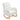 Accent Rocking Chair With Footrest, High Back