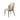Modern Dining Chair (Set of 2) With Unique Backrest Design Leather - Beige / Black