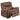 1 Piece Manual Recliner With Padded Seat And Backrest, Square Arms For Living Room - Walnut