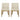 Modern Dining Chair With Durable Fabric Upholstery And Sturdy Wooden Frame (Set of 2)