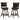 Swivel Stool With Swivel Base (Set of 2) - Black / Brown
