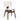 Modern Boucle Fabric Upholstered Side Chair, Bentwood Frame - White / Walnut
