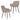 Dining Chair With Backrest And Wide Seat (Set of 2) - Beige