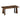 Rustic Rectangular Large Dining Table, Waterproof Desk For 8 People, & Steel With Adjustable Legs - Black / Rustic Brown