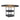 Diameter - Modern Splicing Circular Dining Table Double Layer Storage - Wood / Black