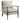 Accent Chair With Turned Legs - Beige