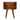 Rounded Bedside Table - Chestnut