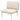 Modular Patio Armless Sofa Chair With Thick Cushion - Off White