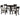 Jackie - 5 Piece Dining Set With Drop Leaf Table And Side Chairs - Dark Coffee