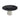Modern Artificial Stone Round Plywood Base Dining Table, Can Accommodate 8 People Artificial Stone Turntable (Not Including Chairs) - Black / Beige