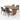 5 Piece Indoor Dining Set With Oval Table And Chairs