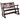 Rustic Outdoor Wood Rocking Bench Double Rocking Chair For 2 Persons With Curved Seat, Porch Rocker - Brown