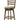 Joplin - 20.5" Ladder Back Counter Height Swivel Chair With Upholstered Seat