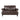 Contemporary Loveseat With Nailhead Trim - Dark Brown