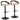 Grotto - Contemporary Adjustable Barstool With Swivel With Rounded T Footrest (Set of 2)